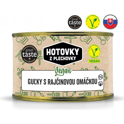 Hotovky z plechovky Vegan guľky v rajčinovej omáčke 400 g