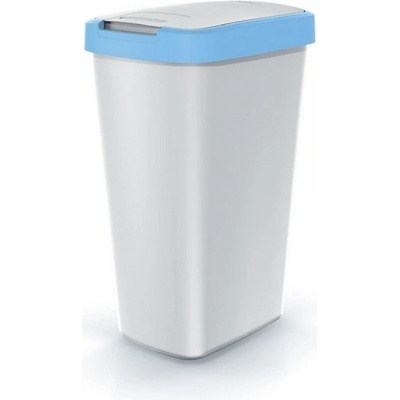 Rauman Odpadkový koš s barevným víkem 45 l modrá / šedá