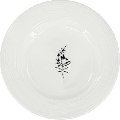 by inspire Porcelánový dezertní talíř Croft Wild 20,5 cm bílá/černá