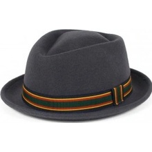 Pork Pie Hat šedá Gift3 HT-1073-4