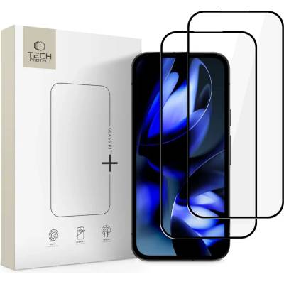 Tech-Protect glass fit+ КОМПЛЕКТ 2 ЗАЩИТНИ ТВЪРДИ СТЪКЛА ЗА google pixel 9a / 10a, ЧЕРНИ