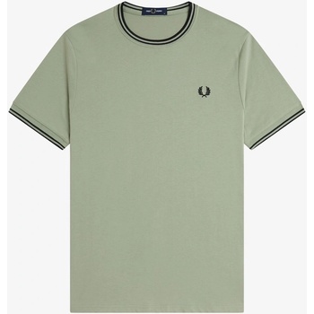 Fred Perry Тениска Fred Perry Twin Tipped T-Shirt - Seagrass S23