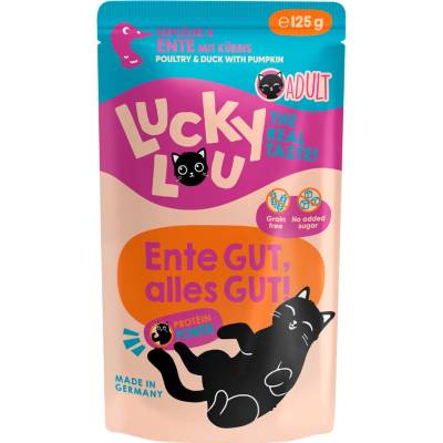 Lucky Lou Adult 16 x hydinové a kačacie 125 g