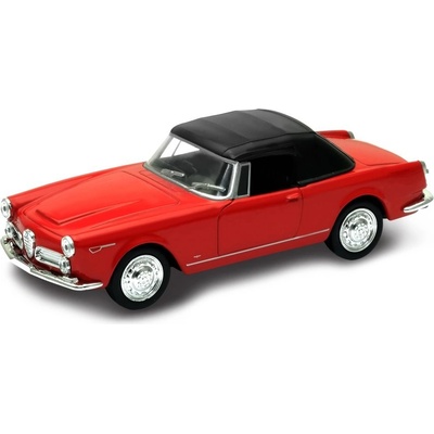 Welly Alfa Romeo Spider 2600 1960 model červený 1:34