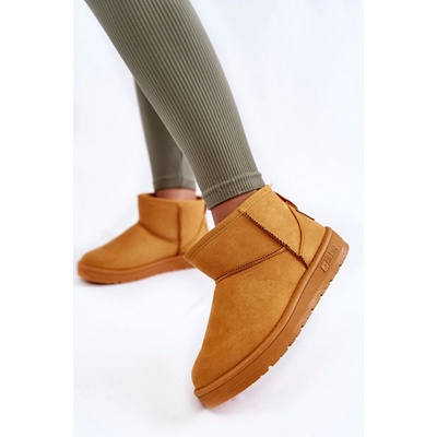Big Star Shoes dámske zimné topánky i521_22260 horčicová