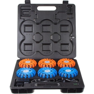 Stualarm LED výstražné světlo 16LED, modro-červené, set 6ks wl-h02set6br – Sleviste.cz