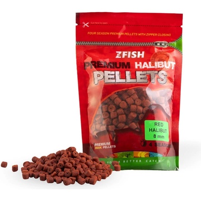 ZFISH CHYTACÍ PELETY PREMIUM RED HALIBUT 8MM/200G