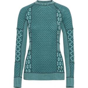 Kari Traa Дамско мериносово термобельо Kari Traa Women's Smekker L/S Merino base layer - Peacock (115-1319-2012)