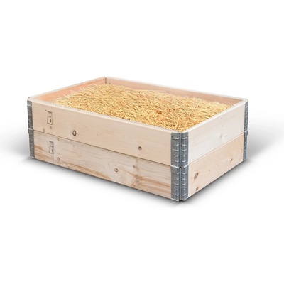 Set pre vyvýšený záhon 1200x800x400 + drevitá vlna