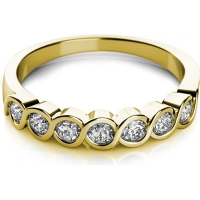 Couple prsten Kim ve žlutém zlatě se zirkony 6810007 0 1