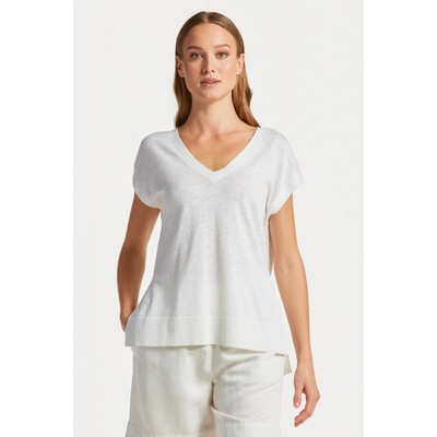 Gant LINEN-BLEND V-NECK VEST WHITE