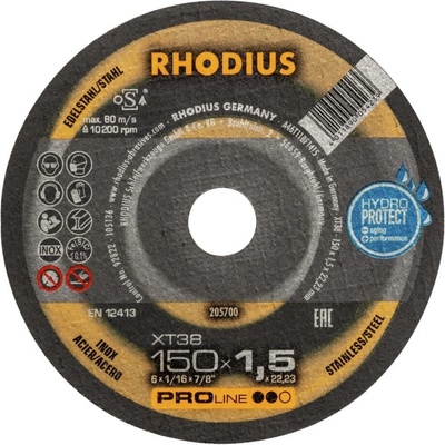 RHODIUS Extra tenký řezný kotouč XT38 150 x 1,5 x 22,23 PROline 205700