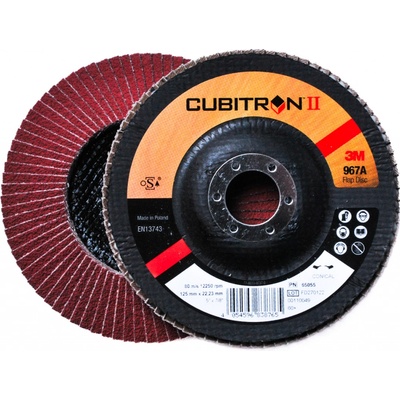 Lamelový kotouč kónický 125x22,2 mm 3M Cubitron II 967A, P80