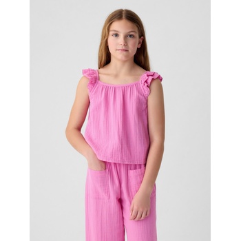 GAP Детски мюслинов топ GAP GAP | Rozov | Момичешки | 104/110