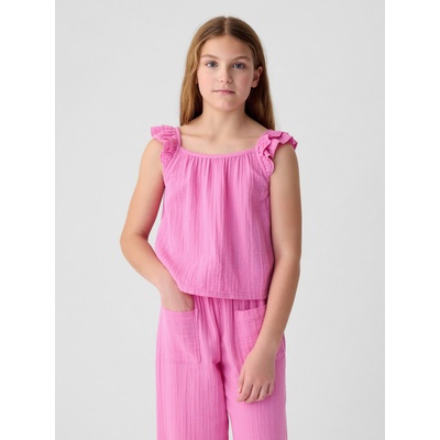 GAP Детски мюслинов топ GAP GAP | Rozov | Момичешки | 104/110