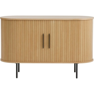 Unique Furniture Скрин от дъбов декор с плъзгащи се врати в естествен цвят 120x76x45 cm Nola - Unique Furniture (50132780)