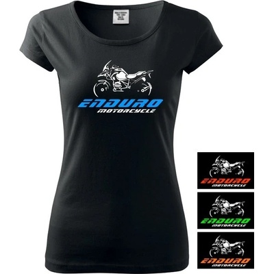 Moto tričko dámské ENDURO MOTORCYCLE modrá