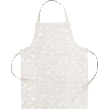 SCANquilt zástěra dekoro vločky béžovobílá 60x80cm