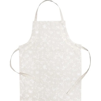 SCANquilt zástěra dekoro vločky béžovobílá 60x80cm