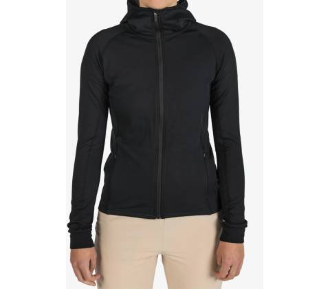 Dámska mikina s kapucňou Rossignol Mid Layer Thin Full-Zip - black