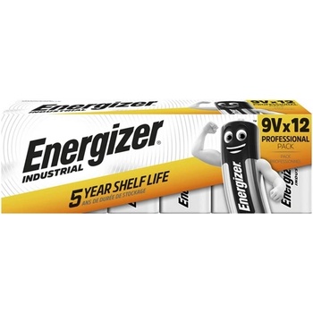 Energizer industrial батерия с дълъг живот 6lr61, алкална, 12 бр. в опаковка (e000191212)