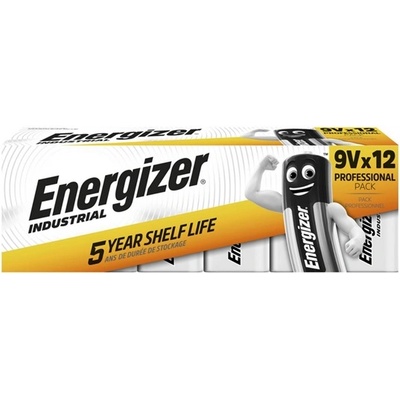 Energizer industrial батерия с дълъг живот 6lr61, алкална, 12 бр. в опаковка (e000191212)