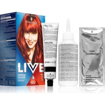 Schwarzkopf LIVE Intense Colour перманентната боя за коса цвят 035 Real Red