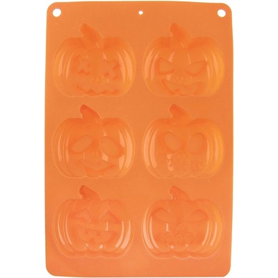 Orion Forma na pečenie silikónová Halloween tekvica mix 6 oranžová