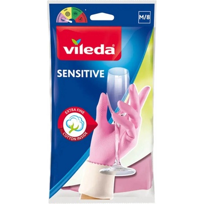 Vileda РЪКАВИЦИ latex sensitive comfort m vileda (8001940003320)