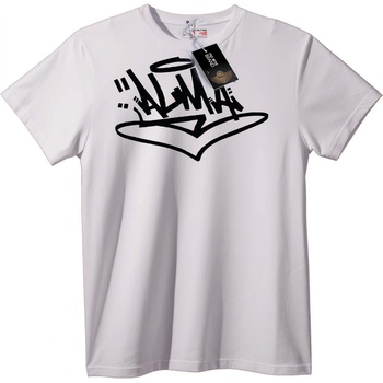 NOONEBRAND Тениска Графити Сърце - S, White
