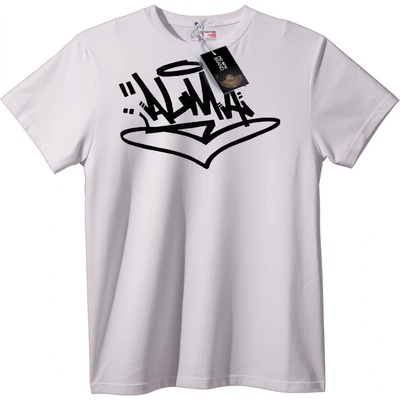 NOONEBRAND Тениска Графити Сърце - S, White