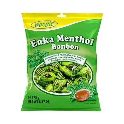Woogie bylinkové bonbony Euka Menthol 175 g