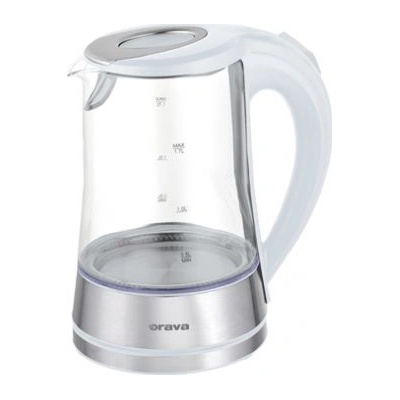 Orava vk-4017 w Стъклена кана с led подсветка Бяла (vk-4017 w)