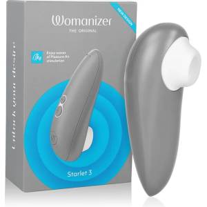  Клитор стимулатор, мощен и компактен - Womanizer Starlet 3 Gray (D-235666)