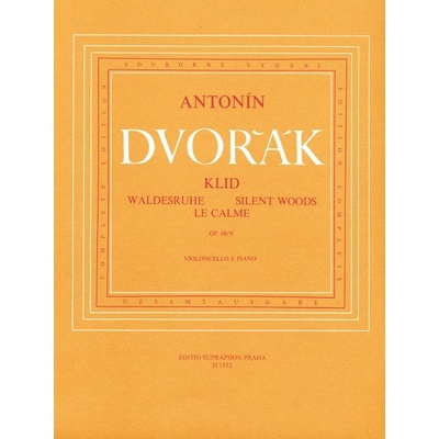Pokoj op. 68, č. 5 pre violončelo a klavír Antonín Dvořák