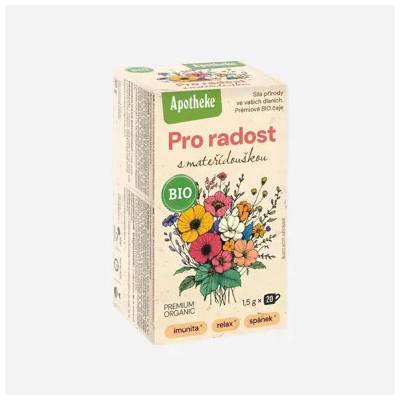 Apotheke Čaj Pro radost s mateřídouškou BIO 6 x 20 sáčků