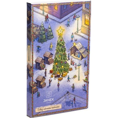 Janek Velký dětský čokoládový adventní kalendář 450 g