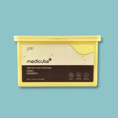 Medicube Deep Vita C Daily Quick Mask Rozjasňujúca plátienková maska na tvár 30 ks 300 g