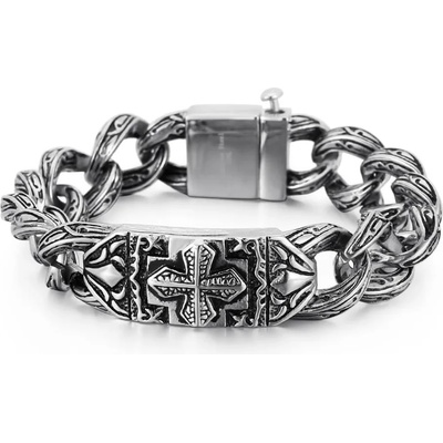 Масивна мъжка гривна от медицинска стомана | Мъжки гривни от стомана