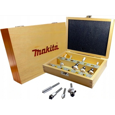 MAKITA Sada fréz do frézky na drevo 6 mm 12 kusov D-57065