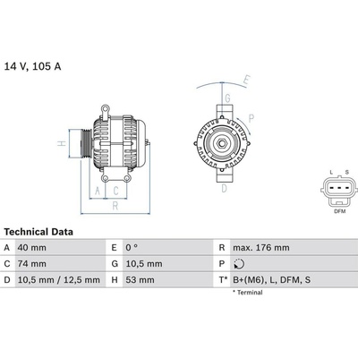 generátor BOSCH 0 986 042 790