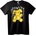NOONEBRAND Тениска Жълта Психеделична Мечка - 5XL, Black