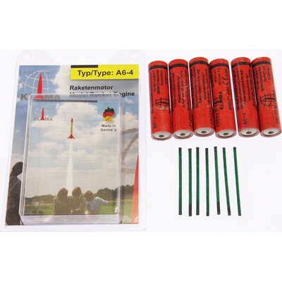 Klima raketový motor A6-4 6ks