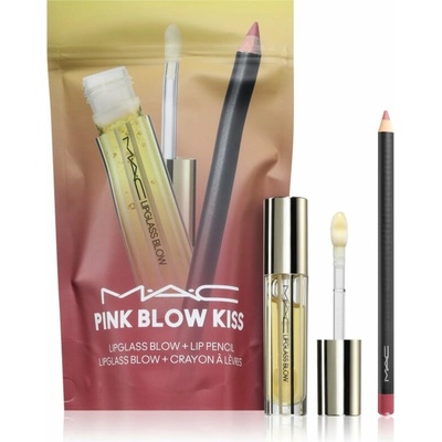 Mac Cosmetics Kits Lipglass Blow olej na rty 5 ml + Mac Cosmetics Lip Pencil Soar tužka na rty 1,45 g