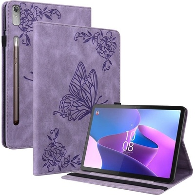 Vsetkonamobil 69562 ART BUTTERFLY Peňaženkový obal pre Lenovo Tab P12 fialový