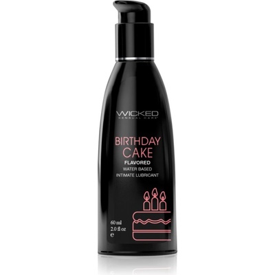 Wicked Sensual Care Aqua Flavored лубрикант гел с вкус Birthday Cake 60ml