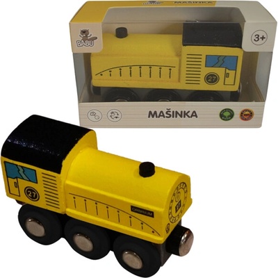 Babu vláčiky Mašinka žltá