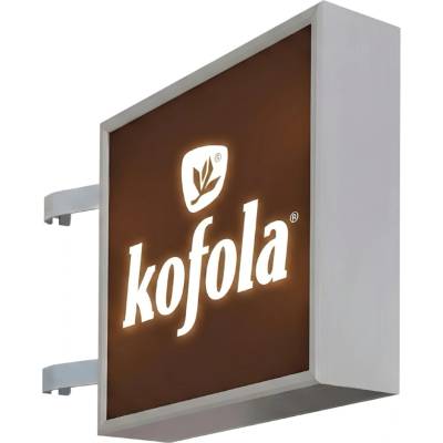 Fotověci Kompletní Hliníková Oboustranná LED Reklamní Výstrč Logo s Potiskem Výroba na Míru Varianta: 100x100cm + potisk