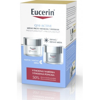 Eucerin Q10 Active denní + noční krém 2 x 50 ml 2023