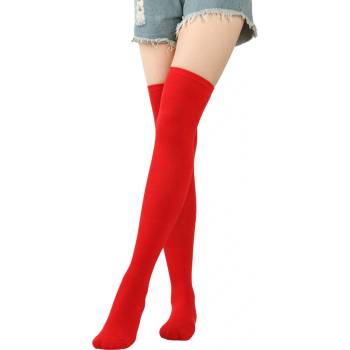 Дамски 7/8 чорапи в червено